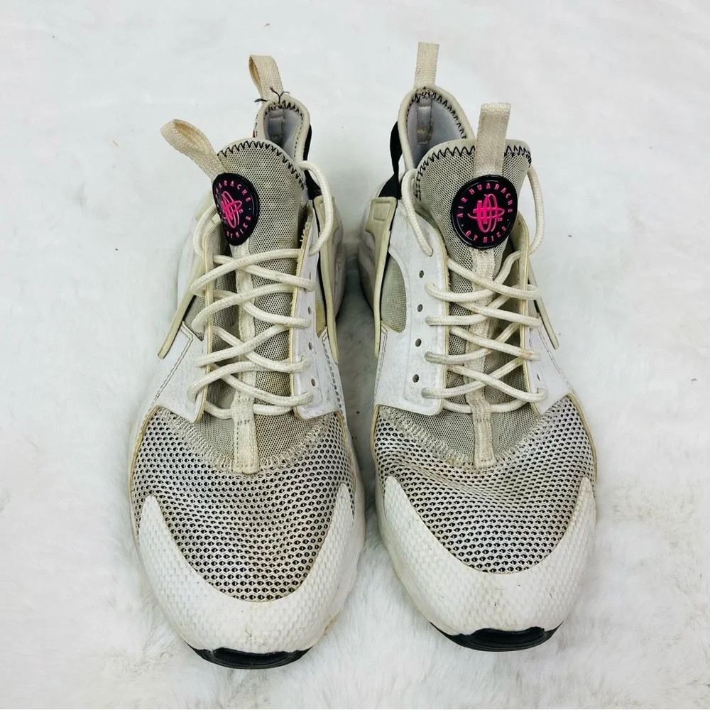 Nike Air Huarache Run Ultra GS in the White Black Pink Blast size 6.5